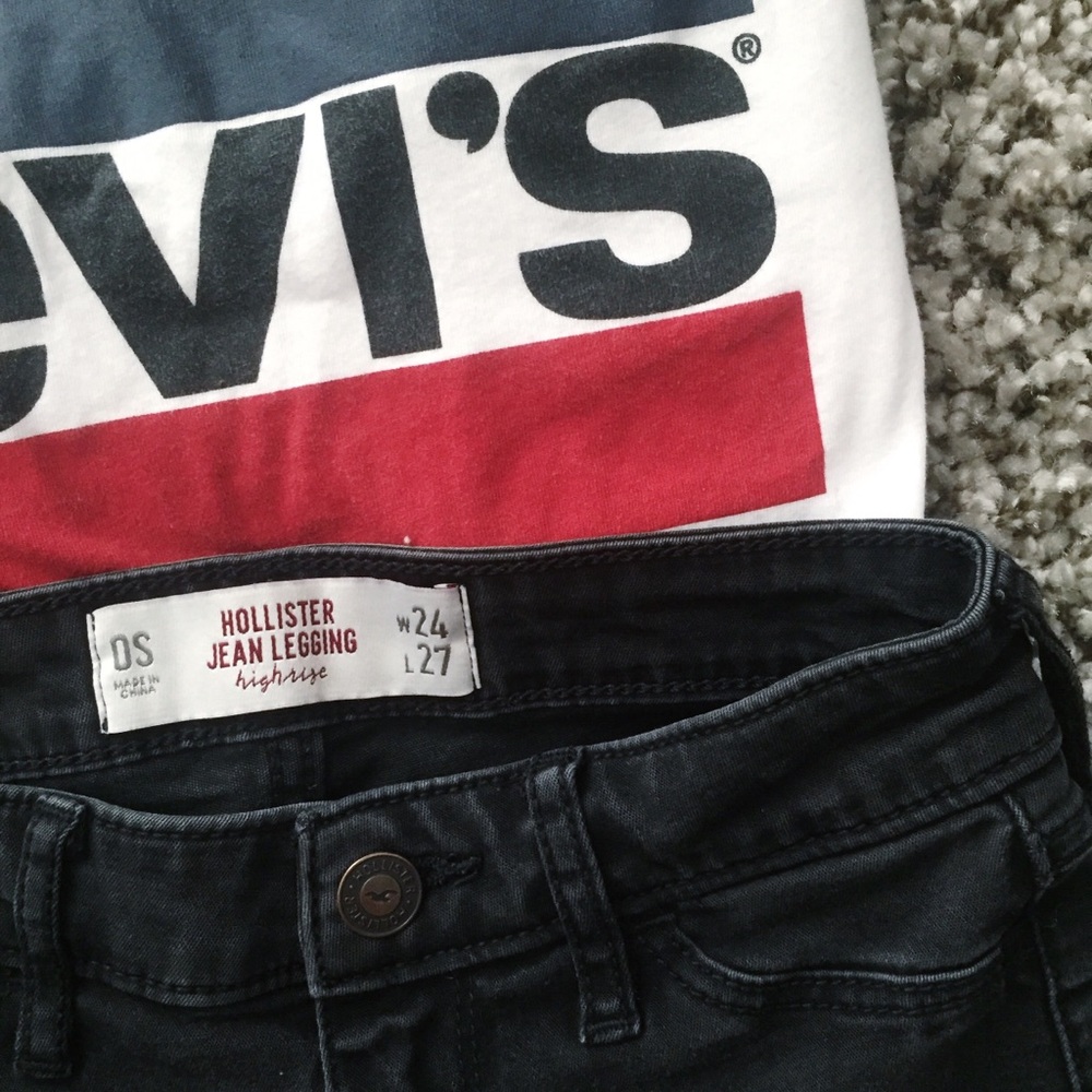 Hollister Skinny Black Jeans - Picture 4 of 4